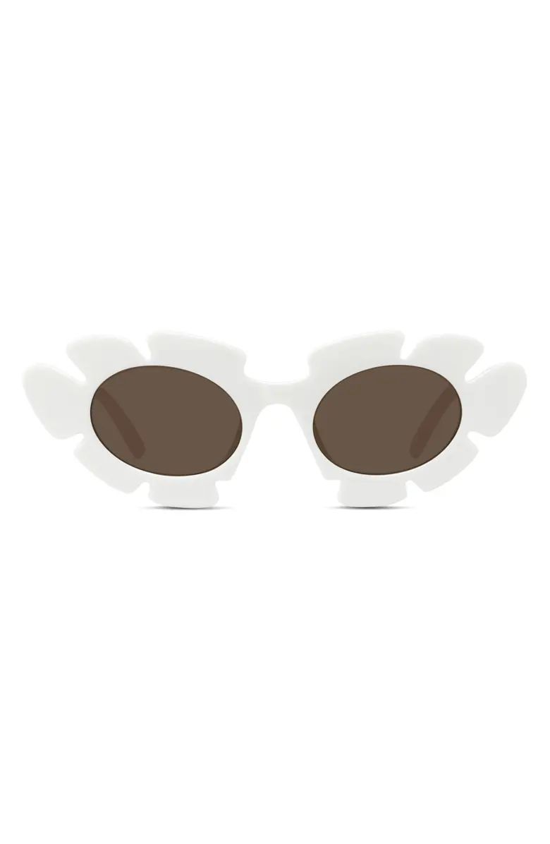 x Paula's Ibiza Flower 47mm Small Cat Eye Sunglasses | Nordstrom