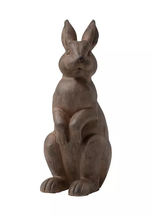 Tan Standing Rabbit Statue | Belk