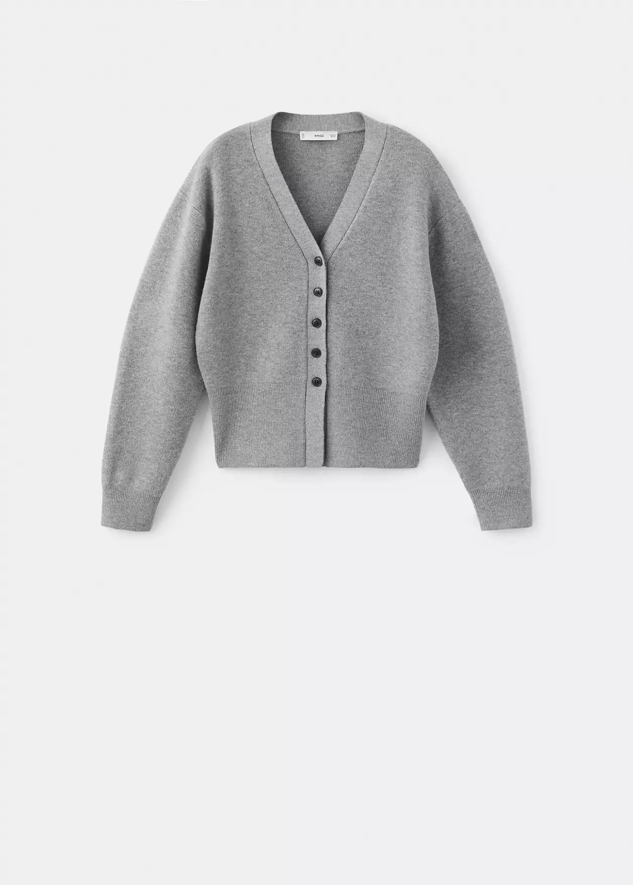 V-neck knitted cardigan | MANGO (UK)