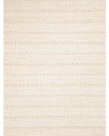Made In India Wool Pile Luxury Hand Woven Braided Area Rug | TJ Maxx