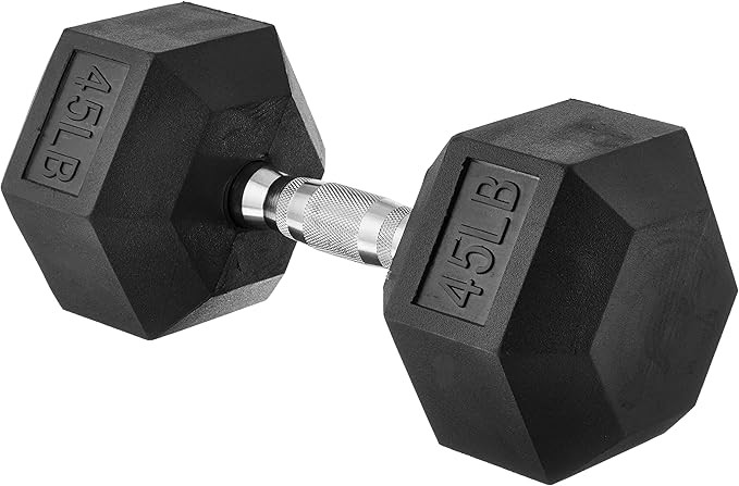 Amazon Basics Rubber Hex Dumbbell Hand Weight | Amazon (US)