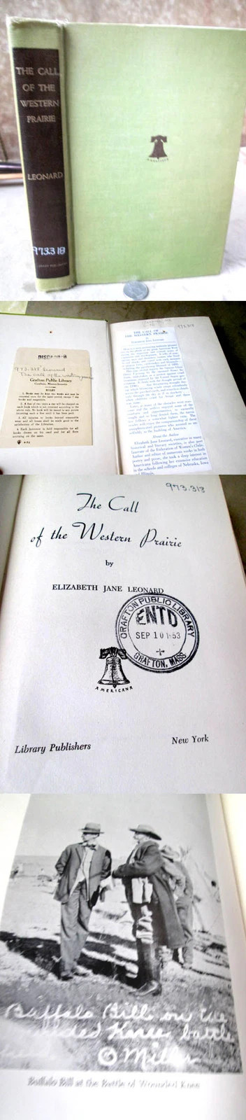 THE CALL Of THE WESTERN PRAIRIE,1952,Elizabeth Jane Leonard | eBay US