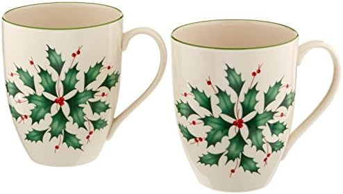 Lenox 2-Piece Holly Mug Set | Amazon (US)