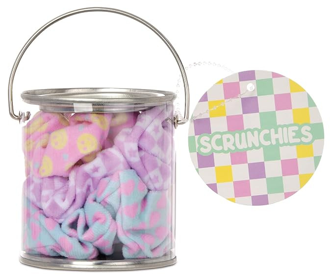 iscream Happy Days Set of 3 Silky Soft Velour Scrunchies - Smiley Prints | Amazon (US)