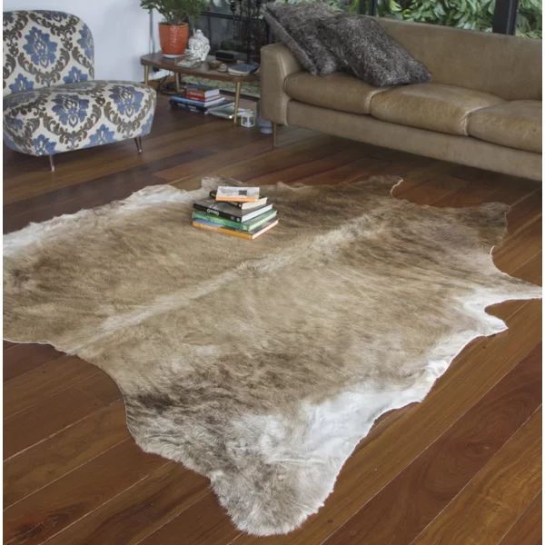 Hageman Handmade Cowhide Light Brindle Rug | Wayfair North America