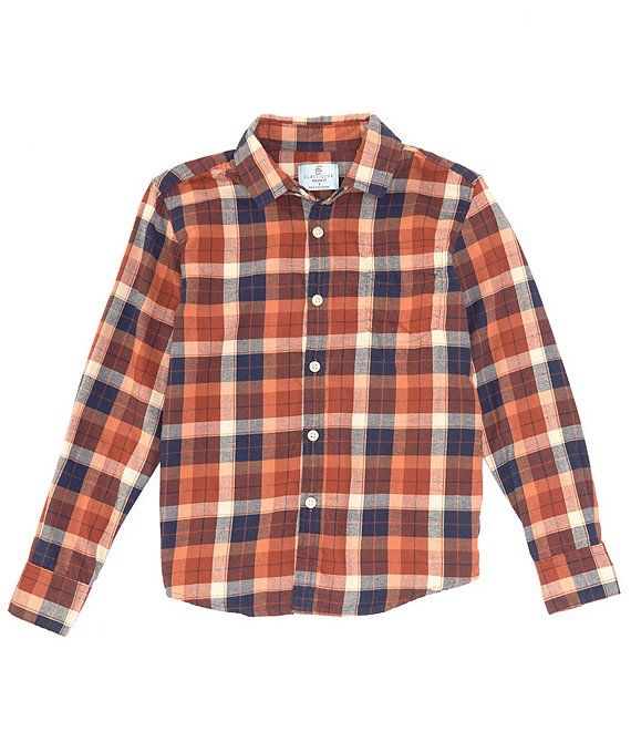 Class Club Big Boys 8-20 Long Sleeve Plaid Flannel Button Down Shirt | Dillard's | Dillard's