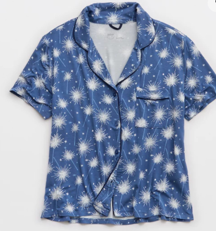 Aerie Real Soft® Short Sleeve Pajama Shirt
 

 #LTKdayinmylife #LTKgrwm #LTKootd