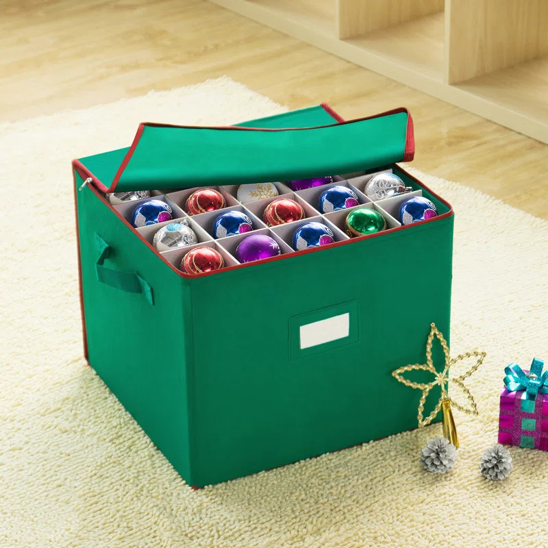 Aldeburgh Christmas Ornament Storage with Dividers | Wayfair North America