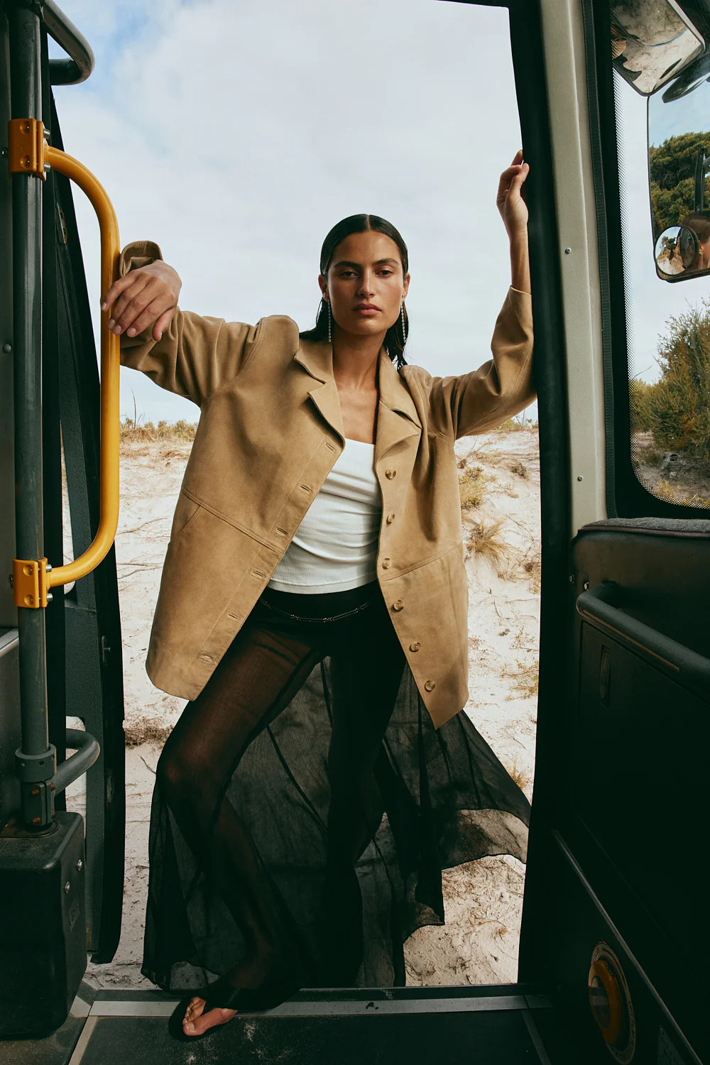 Preston Suede Jacket Camel | VRG Grl