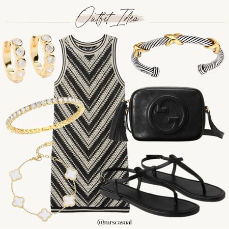 Crochet summer dress! Love the black and white detail 

#LTKStyleTip #LTKItBag #LTKFindsUnder100