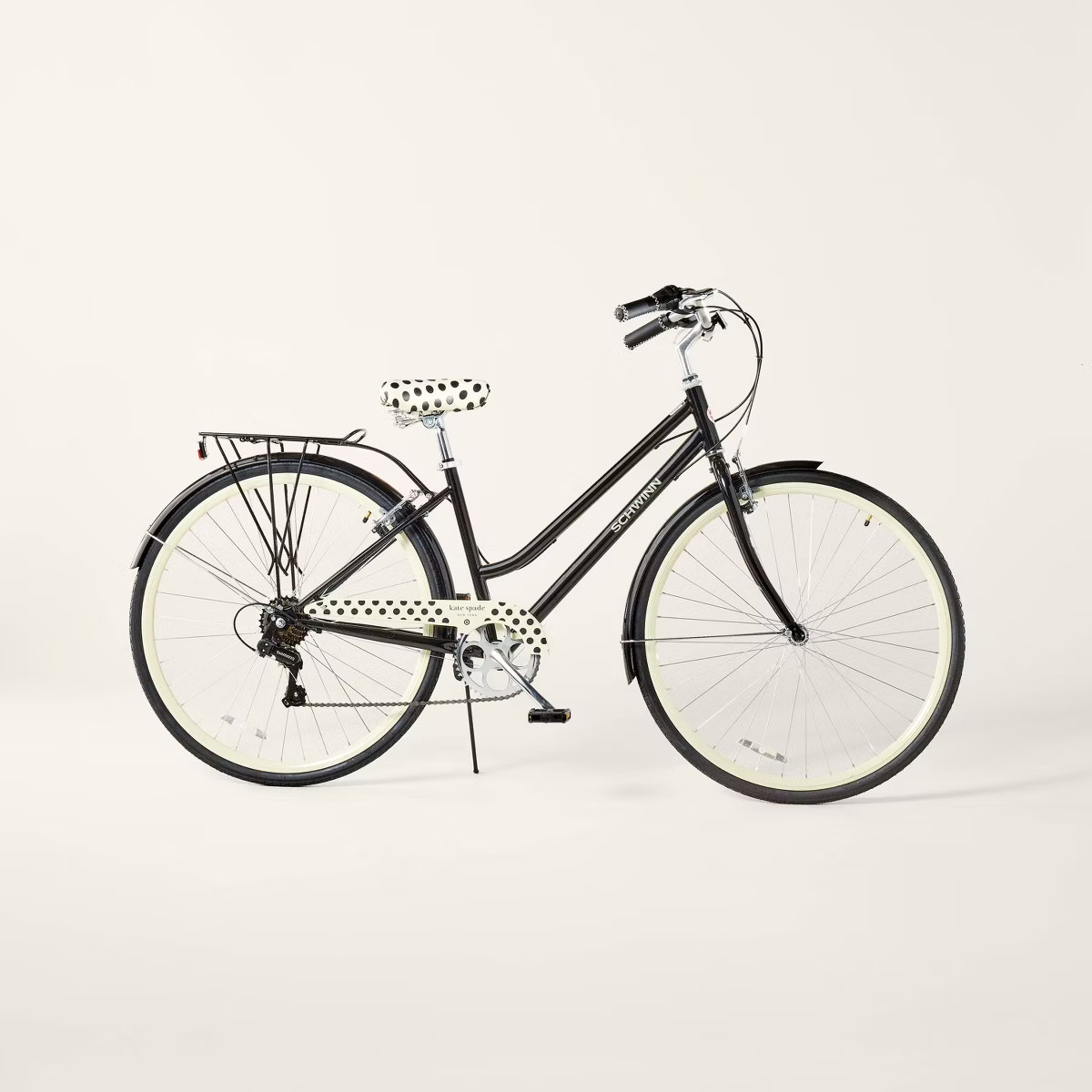 700c/28" Polka Dot Schwinn Adult Bike Cream/Black - kate spade new york x Target | Target