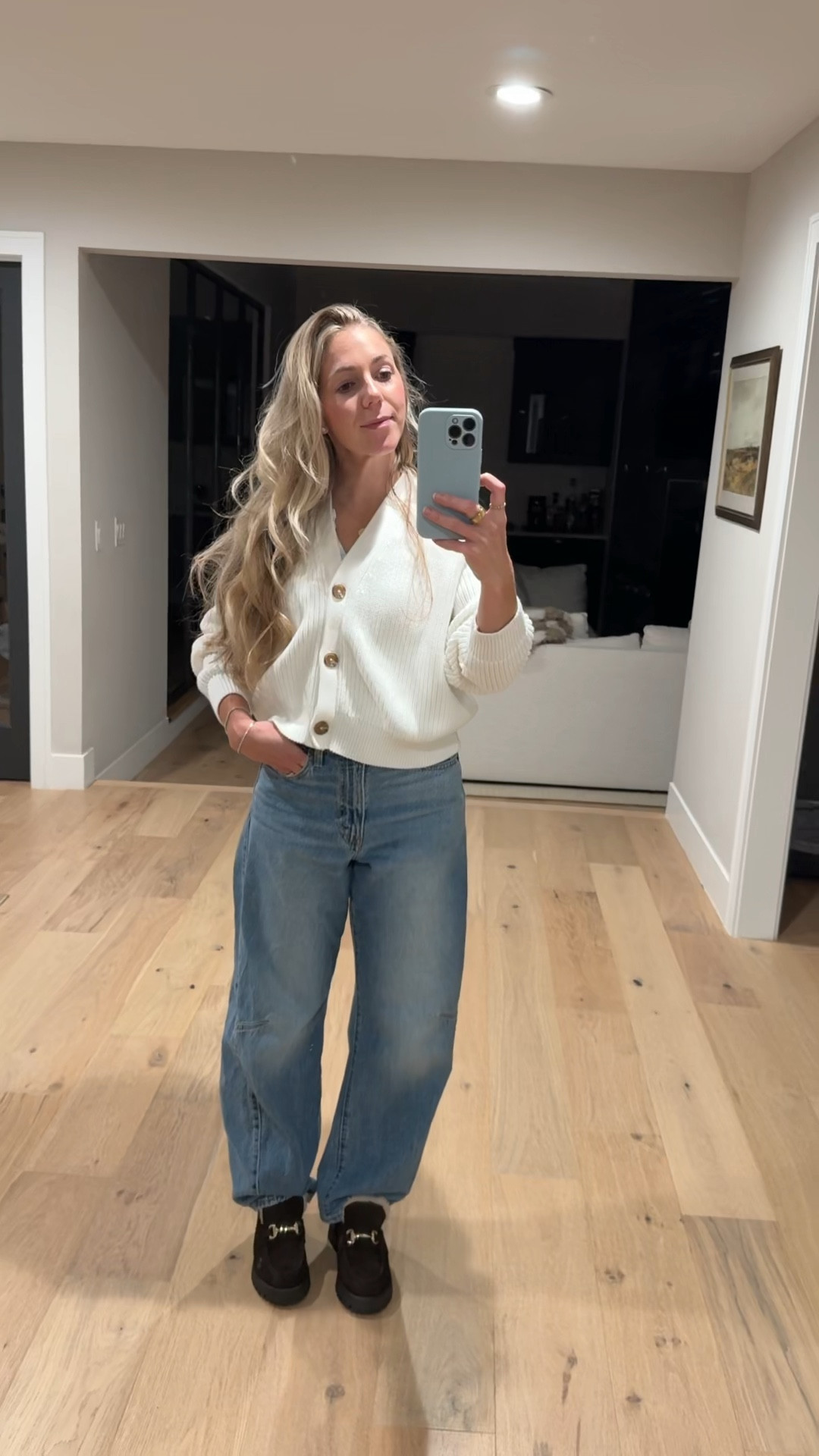 Obsessed with this cotton quince sweater and fur loafers. My most worn battle jeans 

#LTKGiftGuide #LTKHoliday #LTKWorkwear