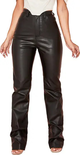 Inaya High Waist Faux Leather Pants | Nordstrom