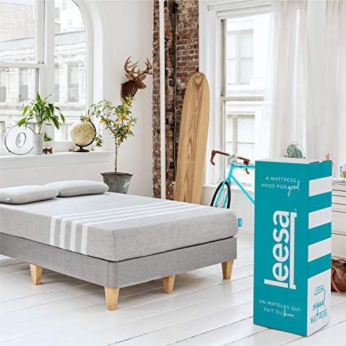 Leesa Original Bed-in-a-Box, Three Premium Foam Layers Mattress, King, Gray & White | Amazon (US)