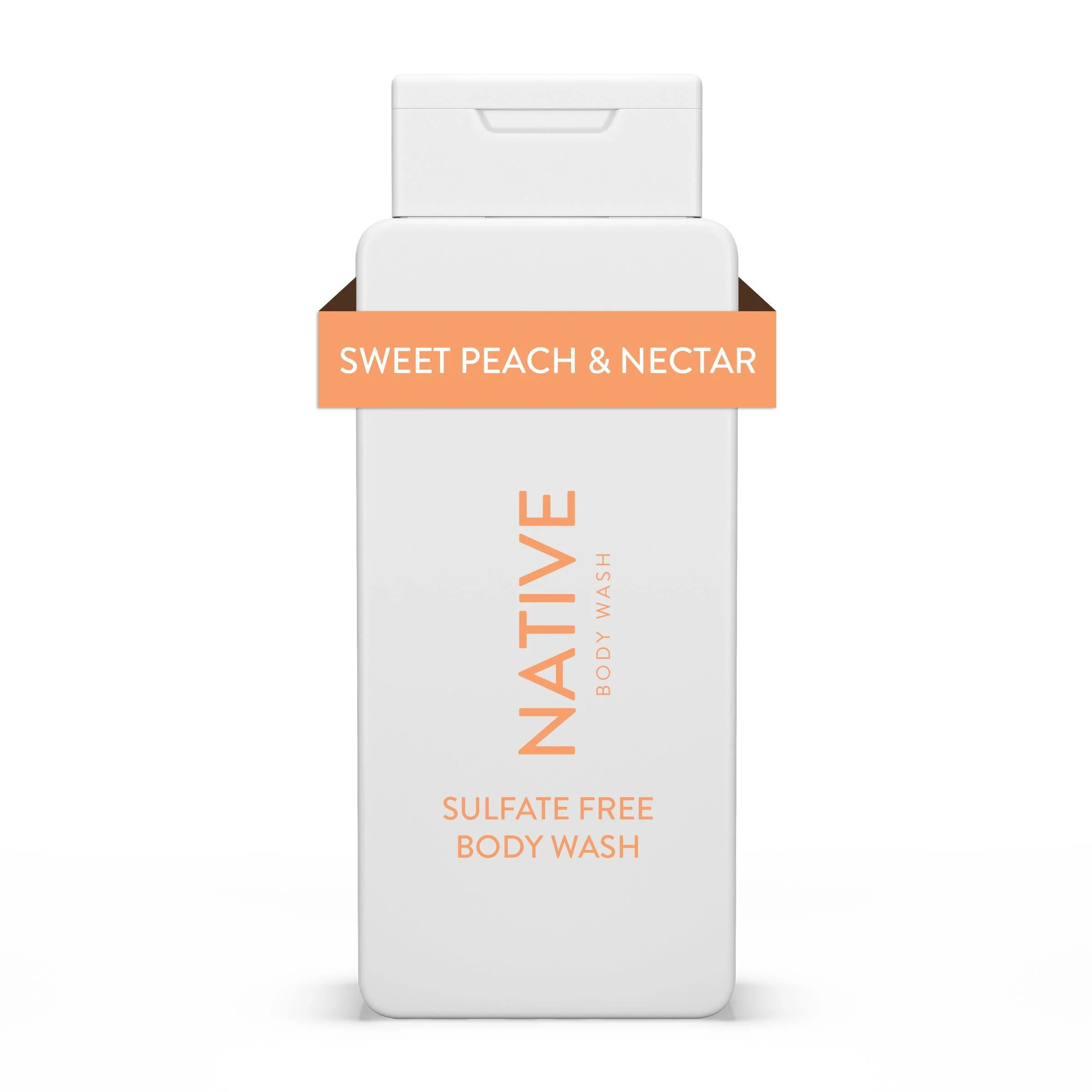 Native Natural Body Wash, Sweet Peach & Nectar, Sulfate Free, Paraben Free, 18 oz | Walmart (US)