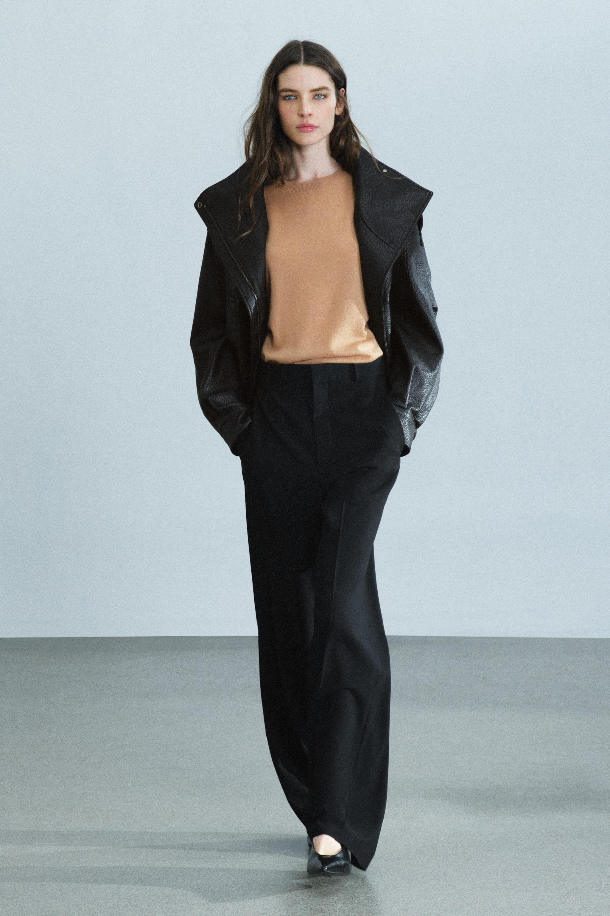 ZW COLLECTION HIGH-RISE WIDE-LEG PANTS | Zara US