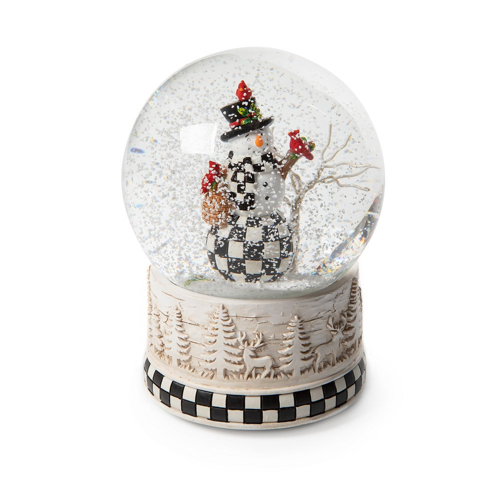 Farmhouse Snowman Snow Globe | MacKenzie-Childs