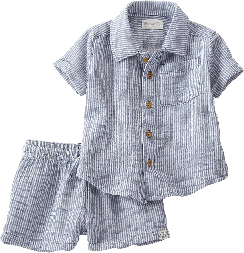 little planet by carter's Baby Boys' 2-piece Shorts Set Made With Organic Cotton | Amazon (US)