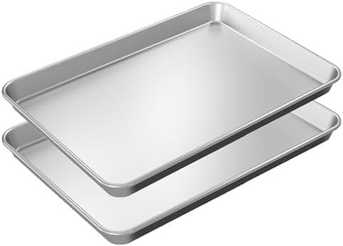 Baking Sheet Pan 9x13 Non Toxic Baking sheets for Oven in Rust Free Best cookie sheets for baking... | Amazon (US)