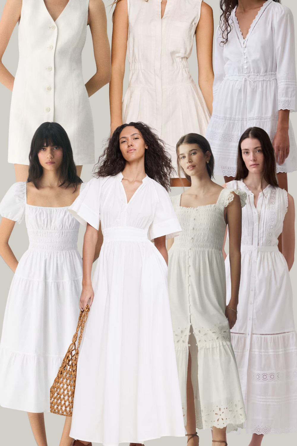 Pretty White Summer Dresses
Featuring summer dresses from your favorite stores, JCrew, Gap, Anthropologie, Aritzia, Abercrombie and more. Mini dresses, midi dress, and maxi dresses too! 

 #LTKSeasonal #LTKMidsize