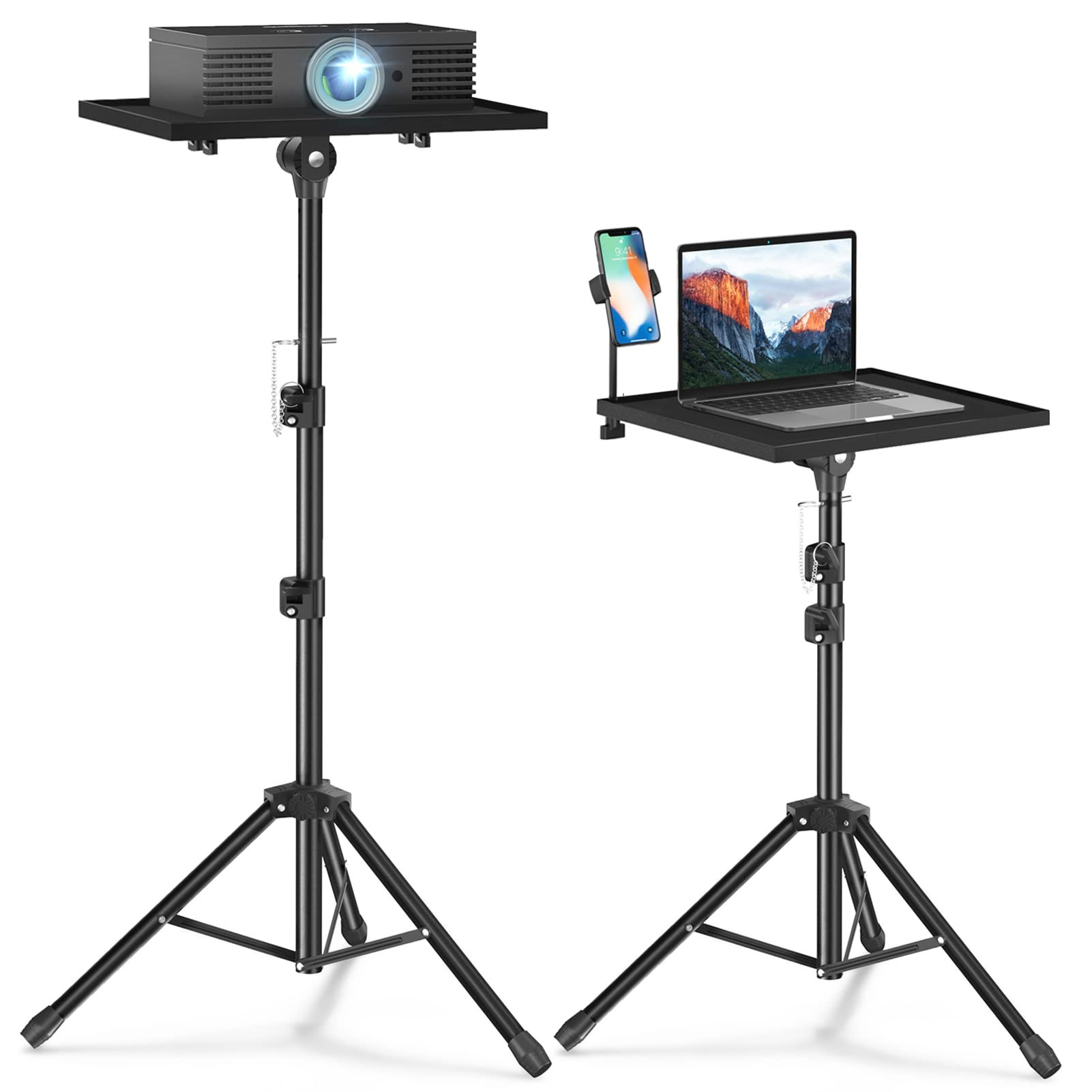 Projector Stand Tripod - Laptop Tripod Projector Stand Adjustable Height 22 to 47 Inch, Projector... | Amazon (US)