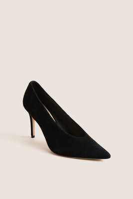 Black Suede Dove Heels | Tuckernuck (US)