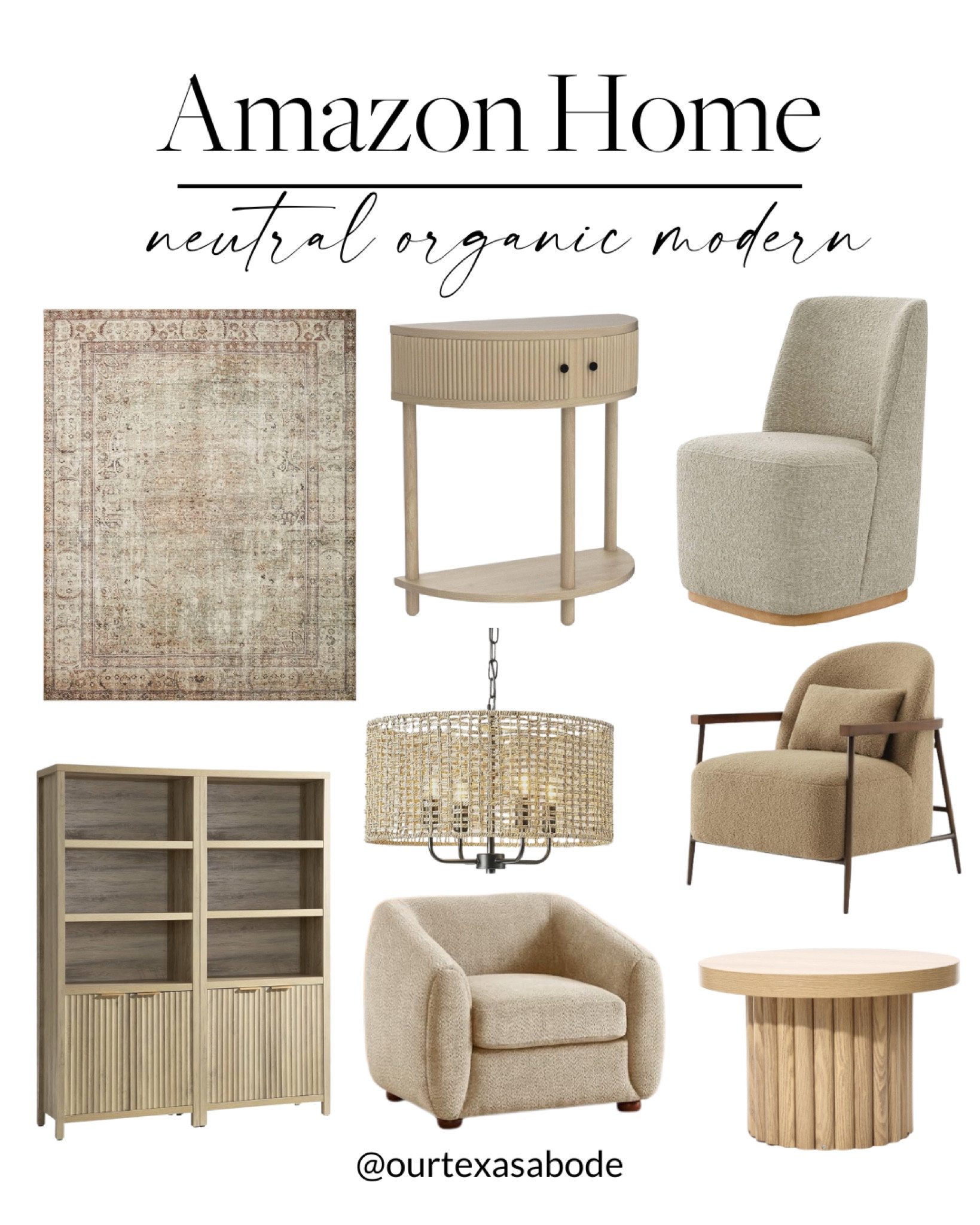Amazon Home neutral organic modern furniture 🙌🏻🙌🏻

Accent chair, dining chair, rugs, console table, chandelier, side table, cabinet

#LTKFindsUnder100 #LTKStyleTip #LTKHome