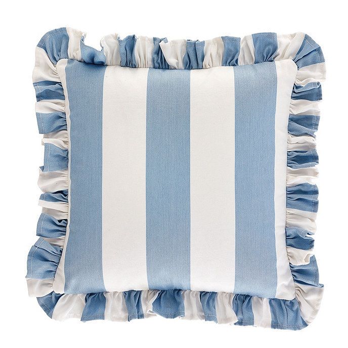 Sunbrella Outdoor Ruffle Pillow | Ballard Designs | Ballard Designs, Inc.
