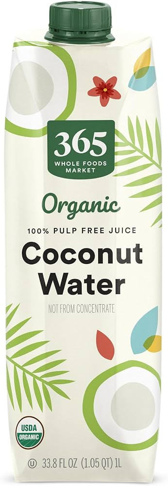 365 by Whole Foods Market, Organic Coconut Water, 100% Pulp-Free Juice, 33.8 Fl Oz | Amazon (US)