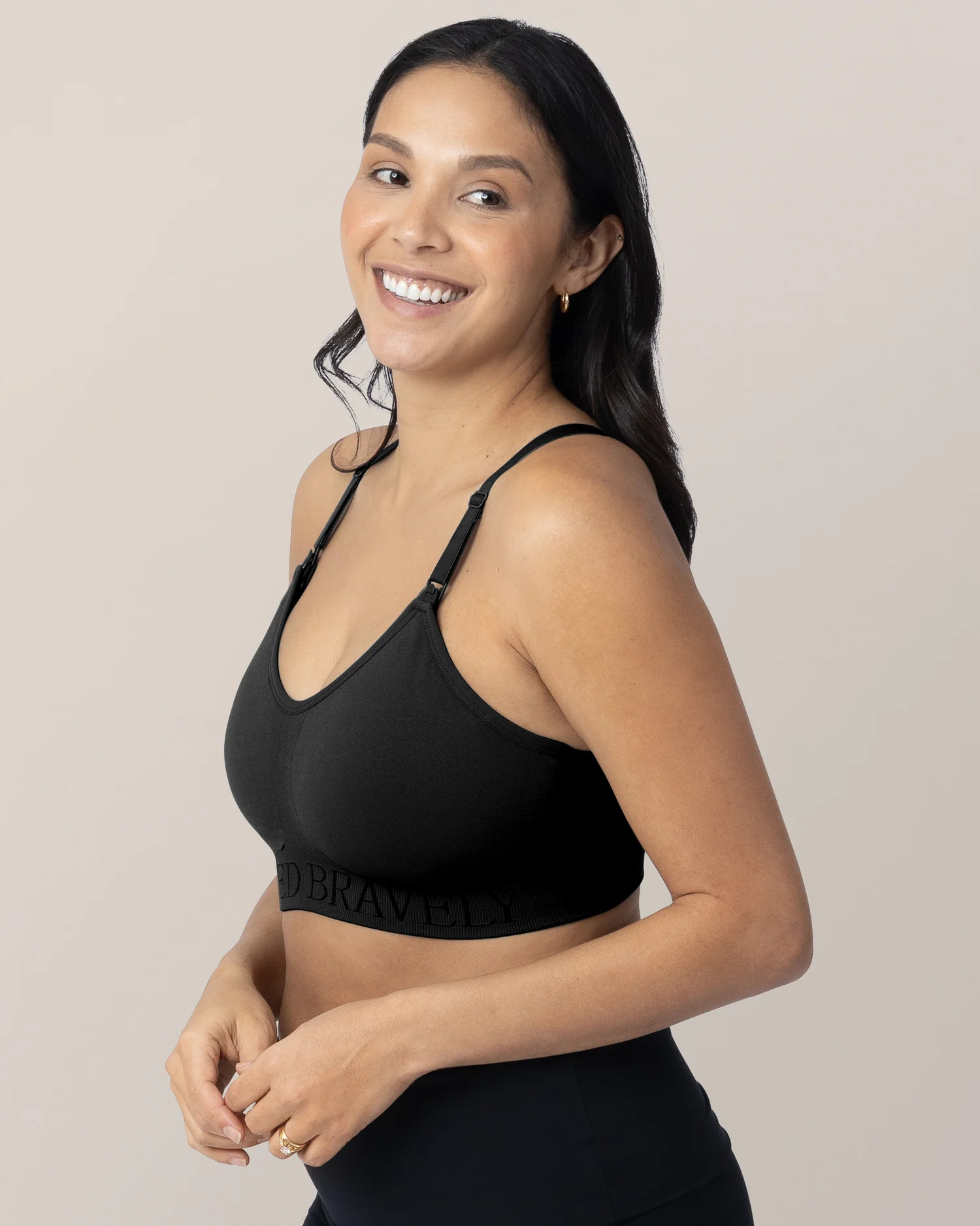 Sublime® Hands-Free Pumping & Nursing Sports Bra | Black - Kindred Bravely | Kindred Bravely