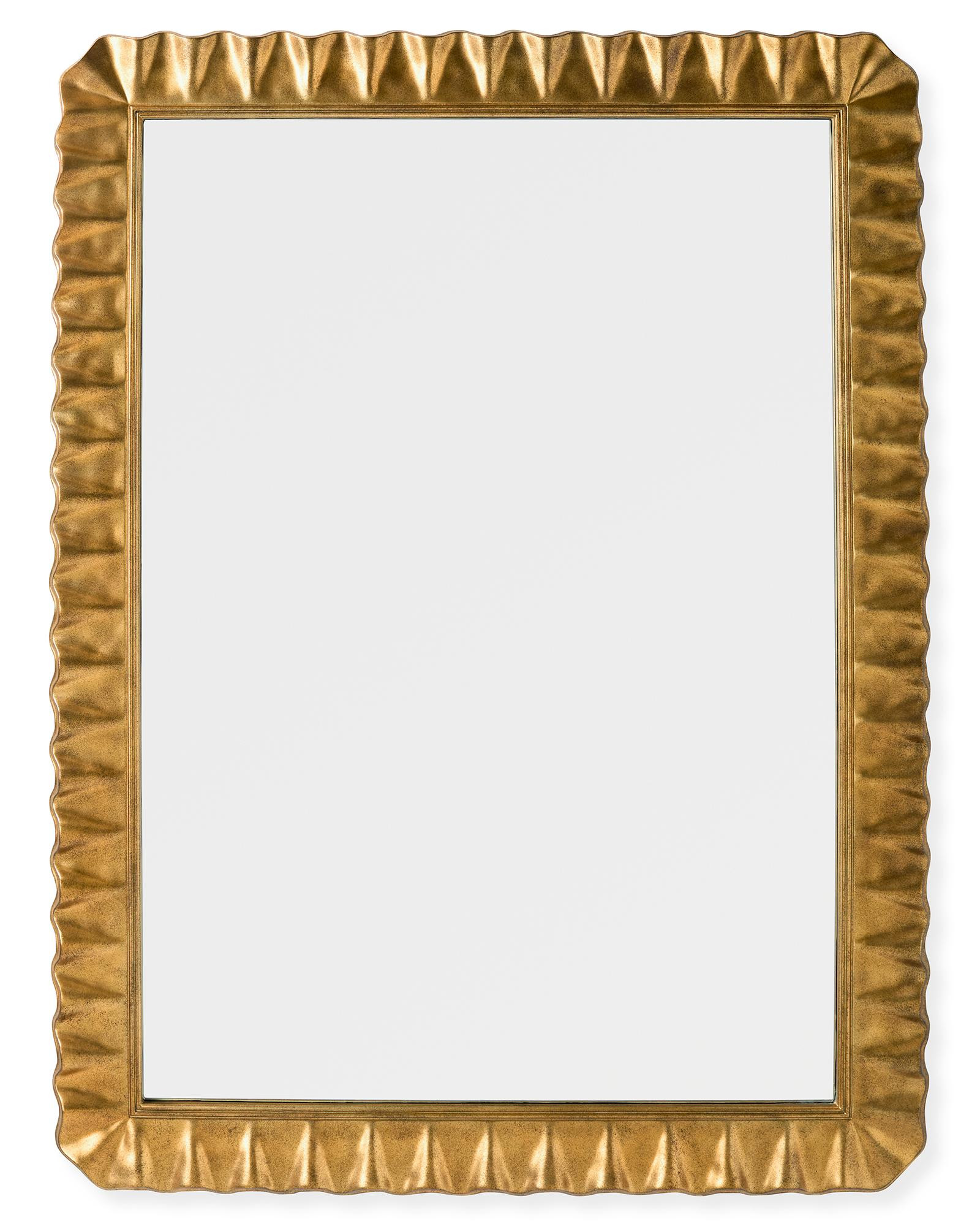 Florentine Gilt Ruffle Mirror | Serena and Lily