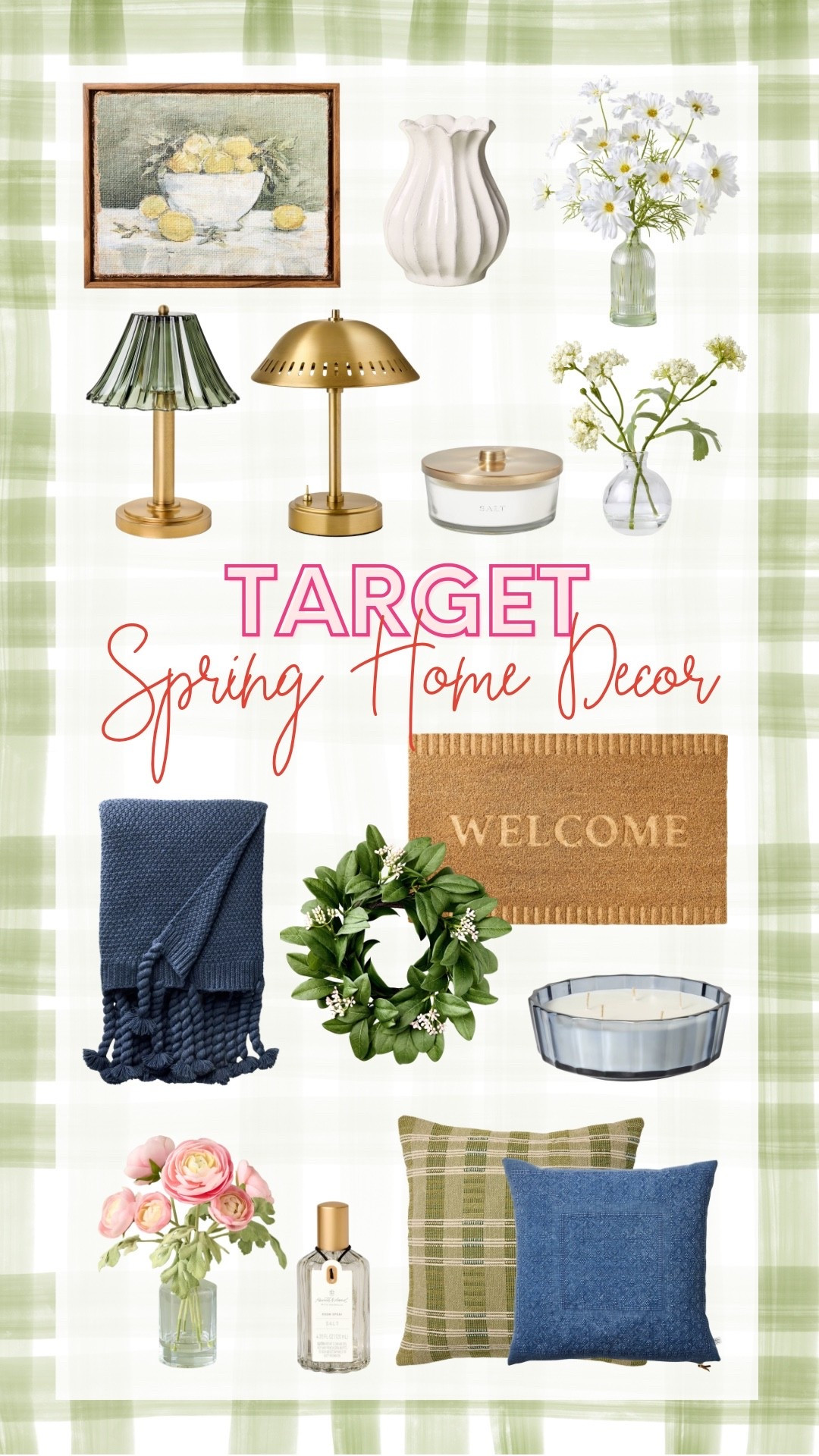 A collection of items @Target perfect for Spring. 

Home decor, spring home decor, target home decor, target finds, smiles and pearls

#LTKMidsize #LTKdayinmylife #LTKHome