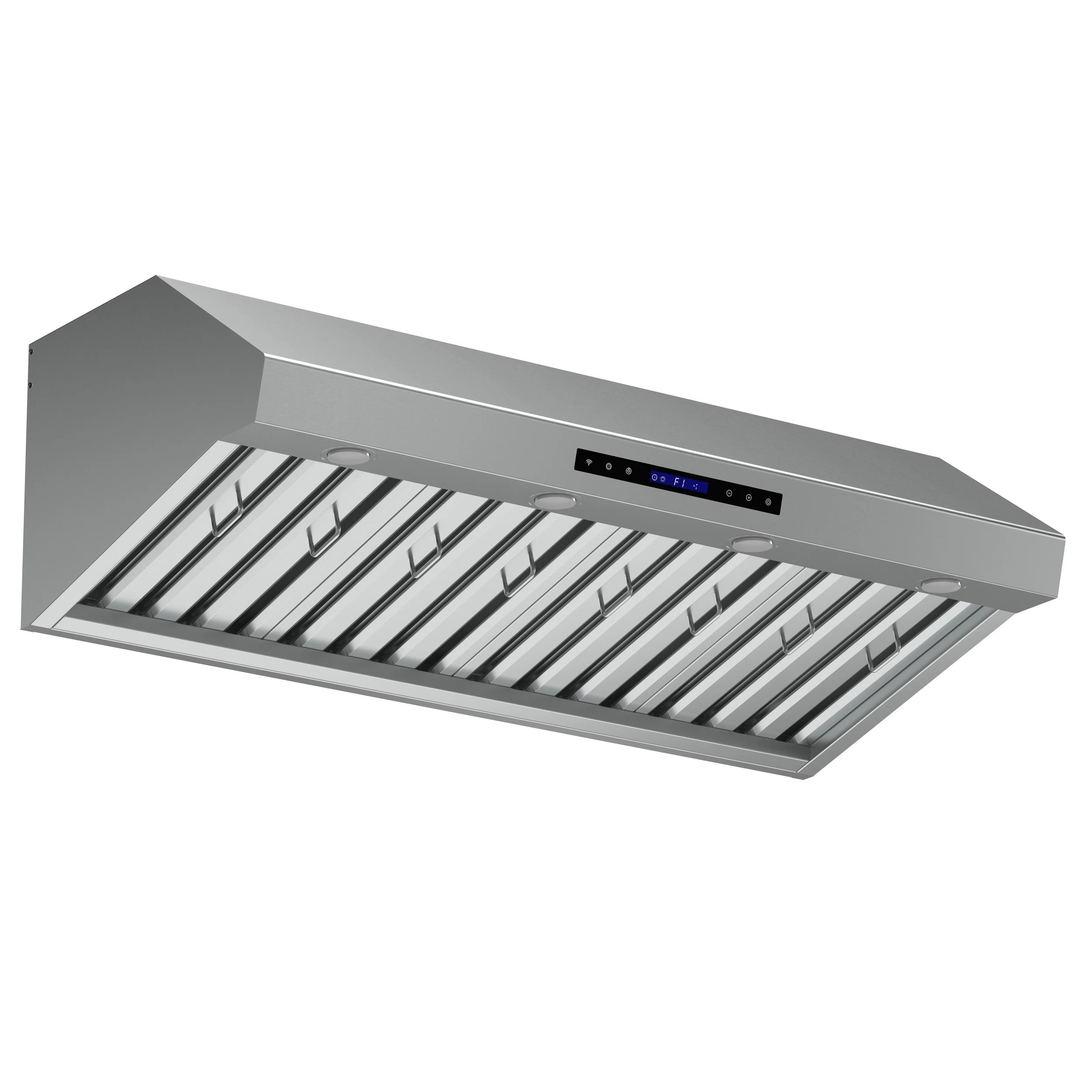 Forno Palazzo 48" Wall Mounted Range Hood Stainless Steel Heavy-Duty Baffle Filters & Remote Cont... | Wayfair North America
