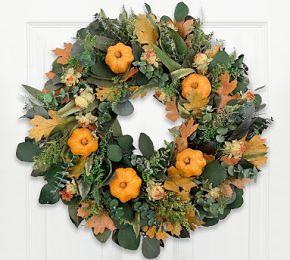 Dried Pumpkin Patch Wreath | Pottery Barn (US)