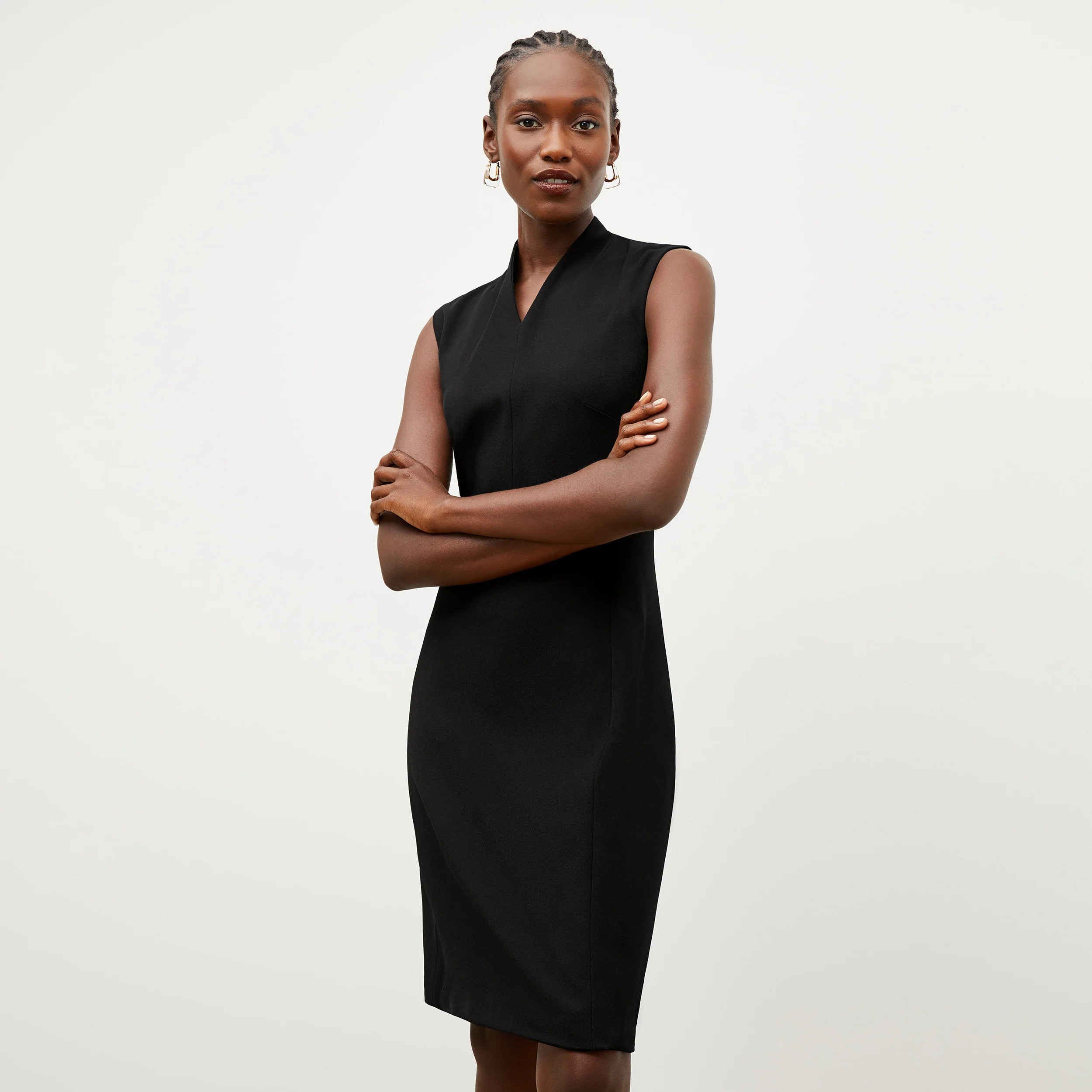 Aditi Dress - Recycled WonderTex :: Black | MM LaFleur