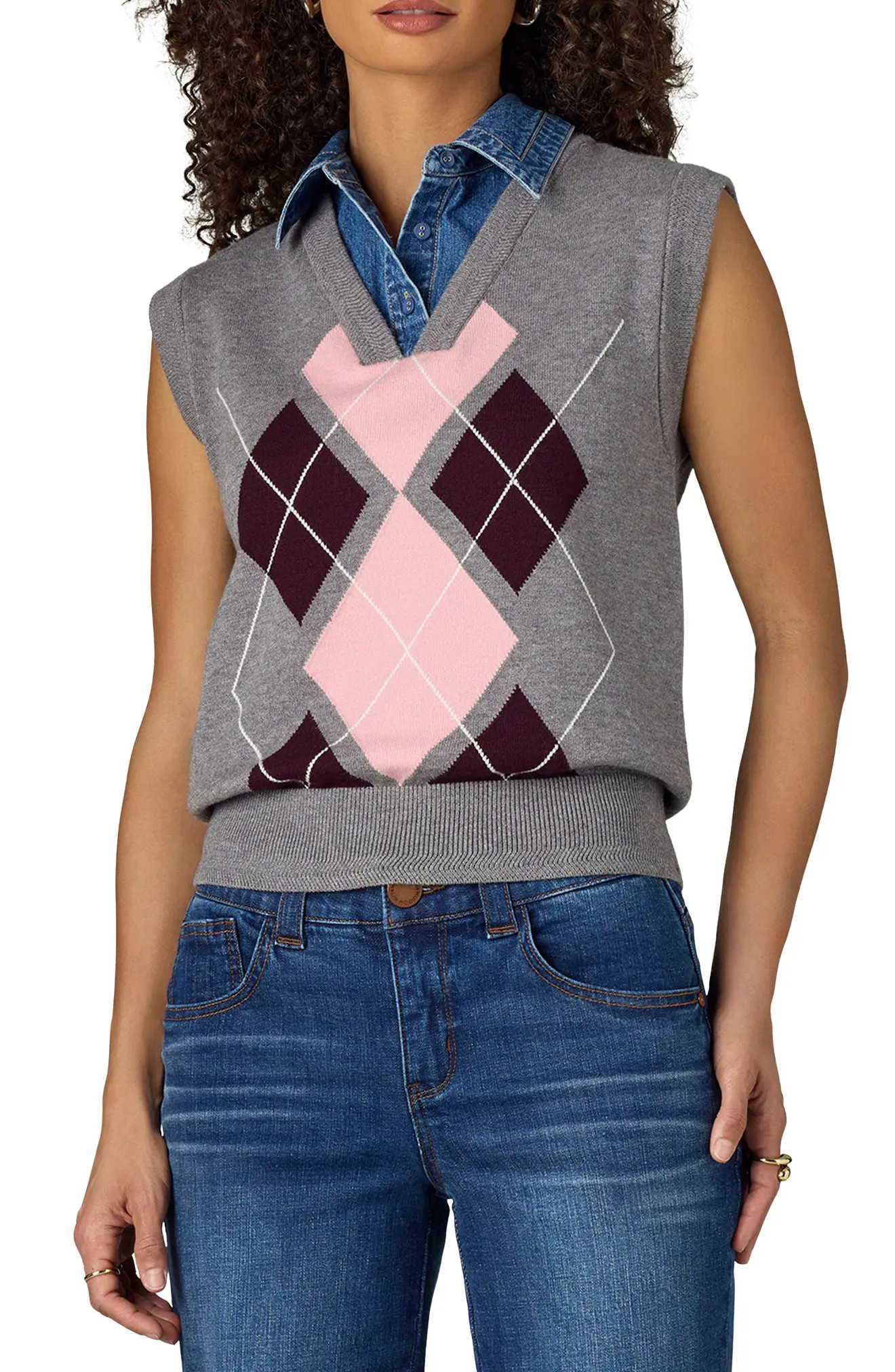 Layered Look Sweater Vest (Women) | Nordstrom | Nordstrom