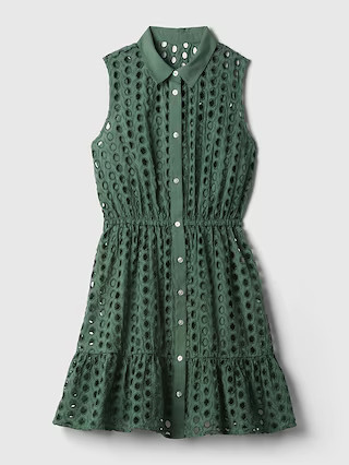 Eyelet Tiered Mini Dress | Gap (US)
