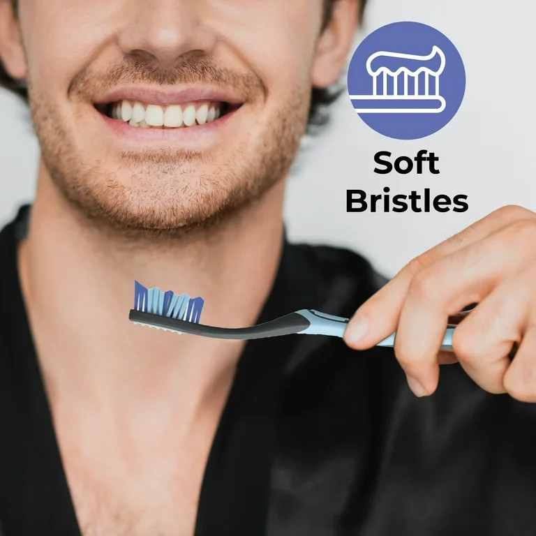 Reach Essentials Manual Toothbrush with Cap, Soft, 2 Count - Walmart.com | Walmart (US)