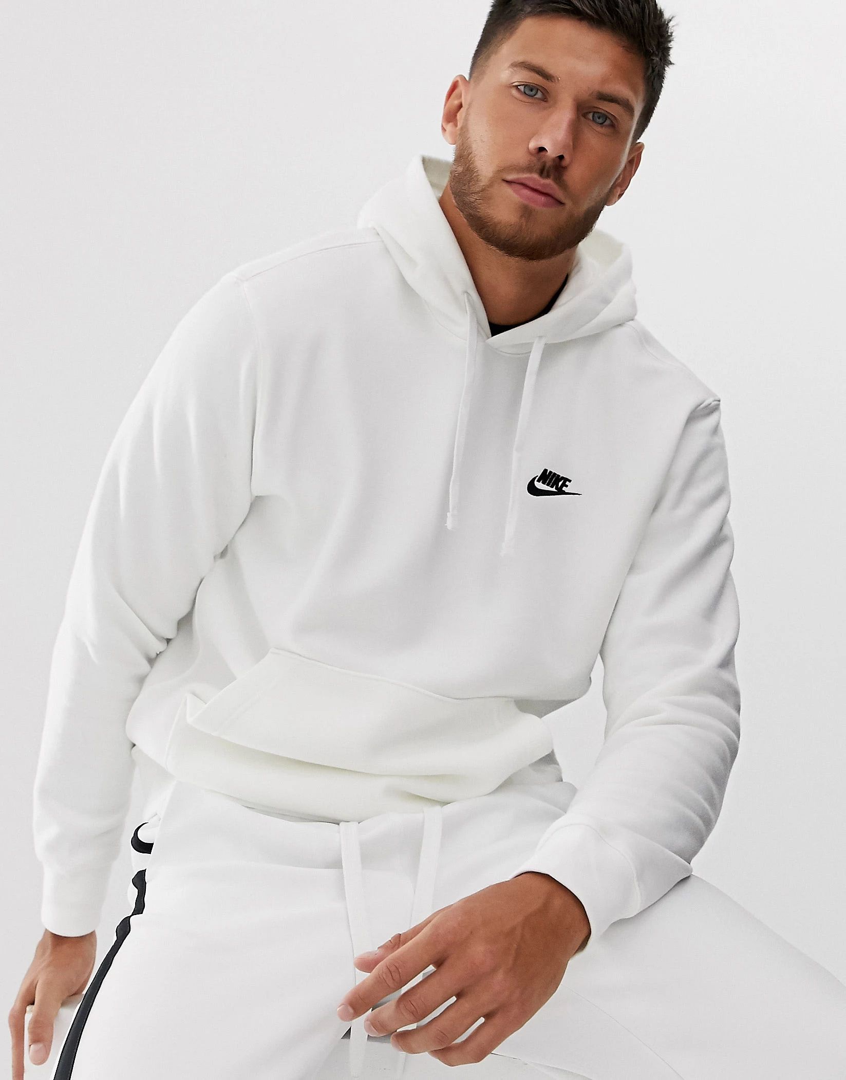 Nike Club Fleece hoodie in white | ASOS (Global)