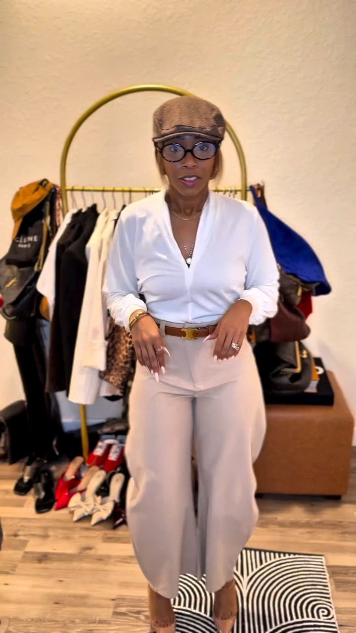 🚨New Series Alert!!! Your girl is officially a SHEIN affiliate, so get ready for honest reviews on all the affordable pieces I’m trying. First up, these high-waisted oversized barrel pants and I’m in love!😍 
Affordable finds are commin in HOT🔥 Comment “Shop” for links! 💁🏽‍♀️ You can also checkout my FAVORITE items by typing in “G7DZL” in the search bar of SHEIN’s website then click “More” 🫶🏽#shein #ootd #fashionoverforty