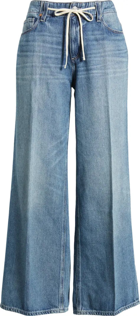 PAIGE Zoey Tie Waist Wide Leg Jeans | Nordstrom | Nordstrom