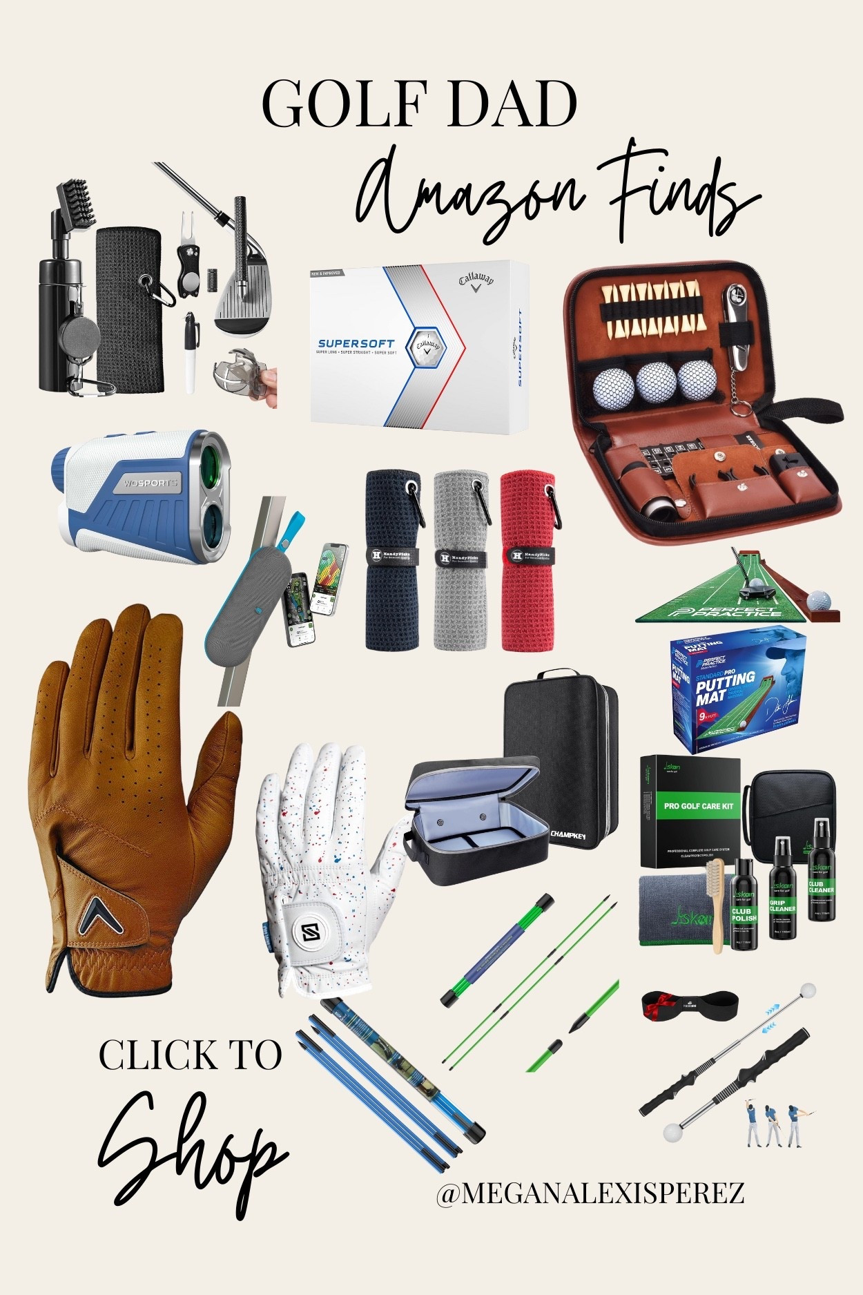 Golf Dad essentials from Amazon ⛳️
Gloves, rangefinders, putting mats, cleaning kits, accessories, and more must-have gifts for the golfer in your life.
Tap to shop everything featured!
#LTKGolf #LTKGiftGuide #AmazonGifts #GolfDad 

#LTKHoliday #LTKGiftGuide #LTKMens