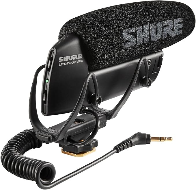 Shure VP83 LensHopper Camera-Mounted Condenser Shotgun Microphone for use with DSLR Cameras and H... | Amazon (US)