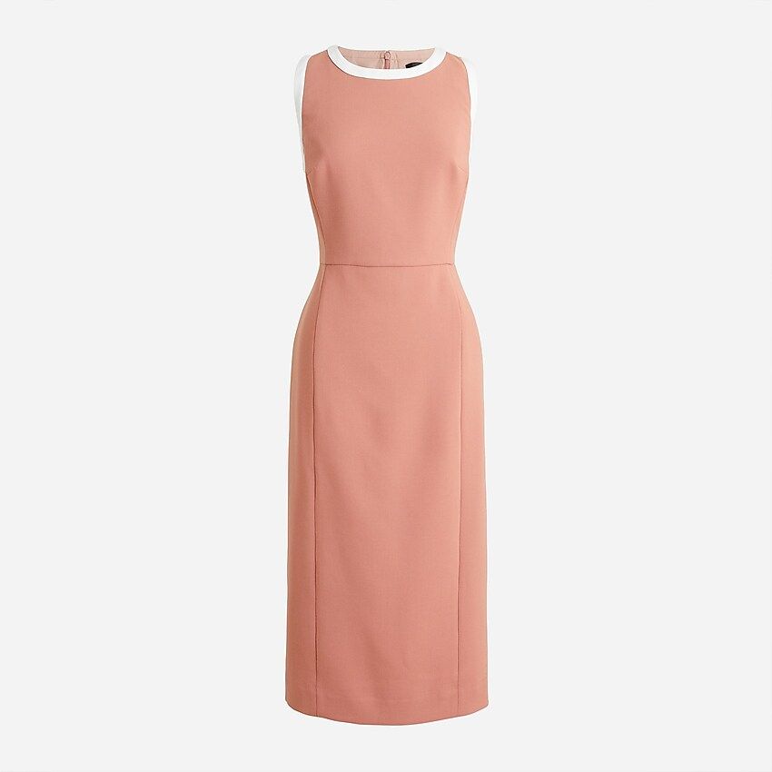 Stretch crepe sheath dress | J.Crew US