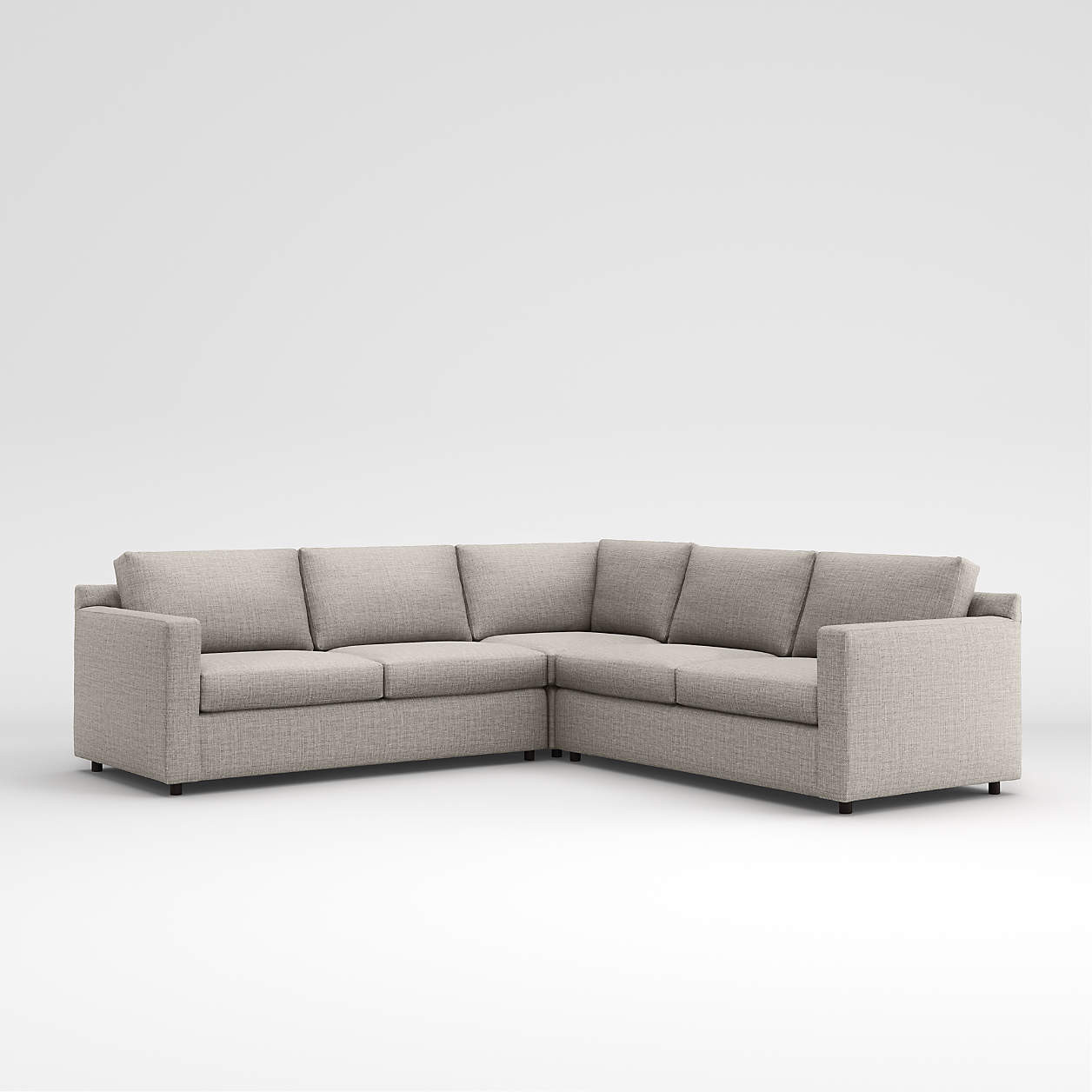 Barrett II 3-Piece Sectional Sofa + Reviews | Crate & Barrel | Crate & Barrel