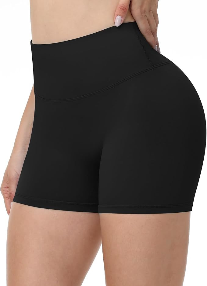 Runhit No Front Seam Biker Shorts for Women - 3''/5''/8'' High Waisted Workout Gym Yoga Spandex S... | Amazon (US)