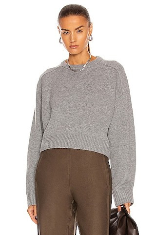 Loulou Studio Bruzzi Sweater in Grey | FWRD 
