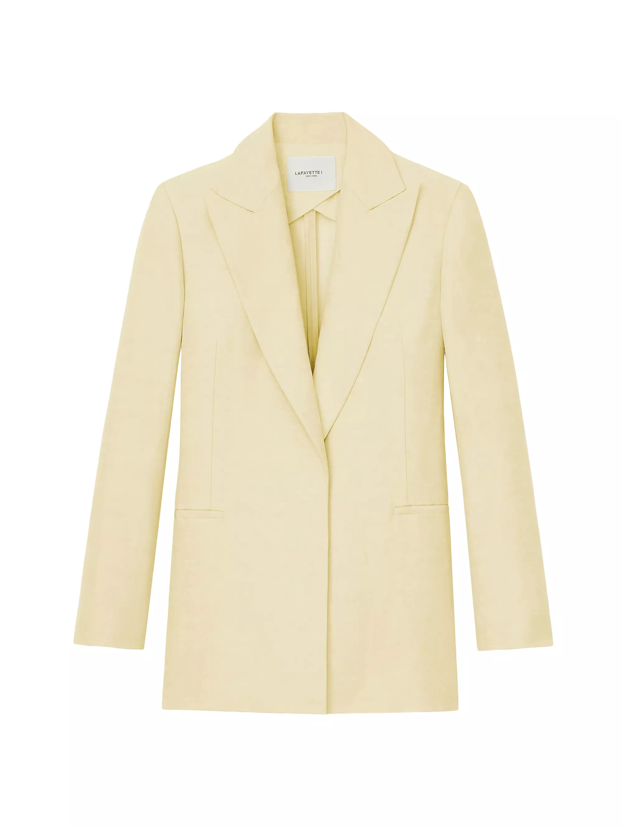 Single-Breasted Linen-Blend Blazer | Saks Fifth Avenue