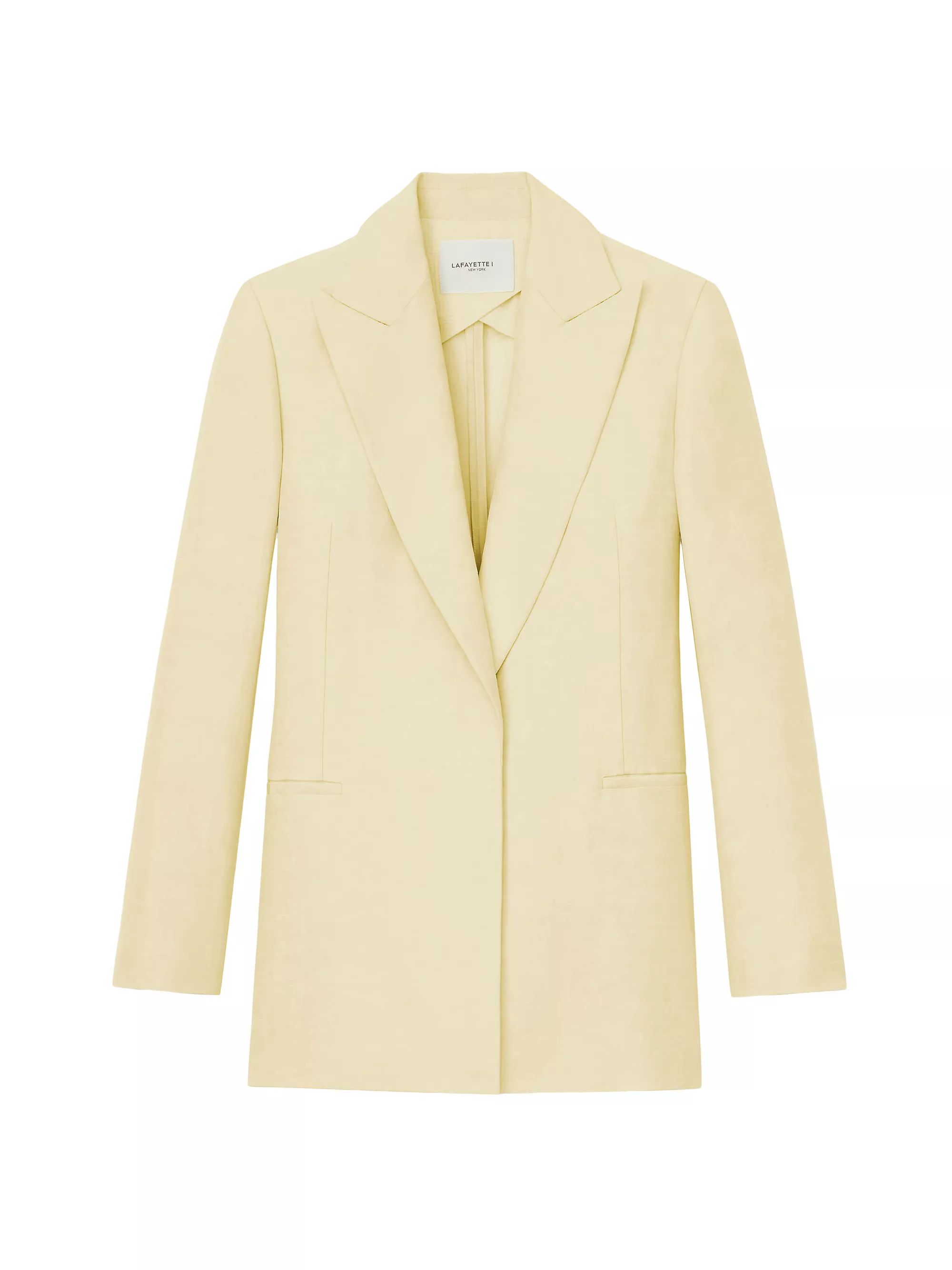 Single-Breasted Linen-Blend Blazer | Saks Fifth Avenue