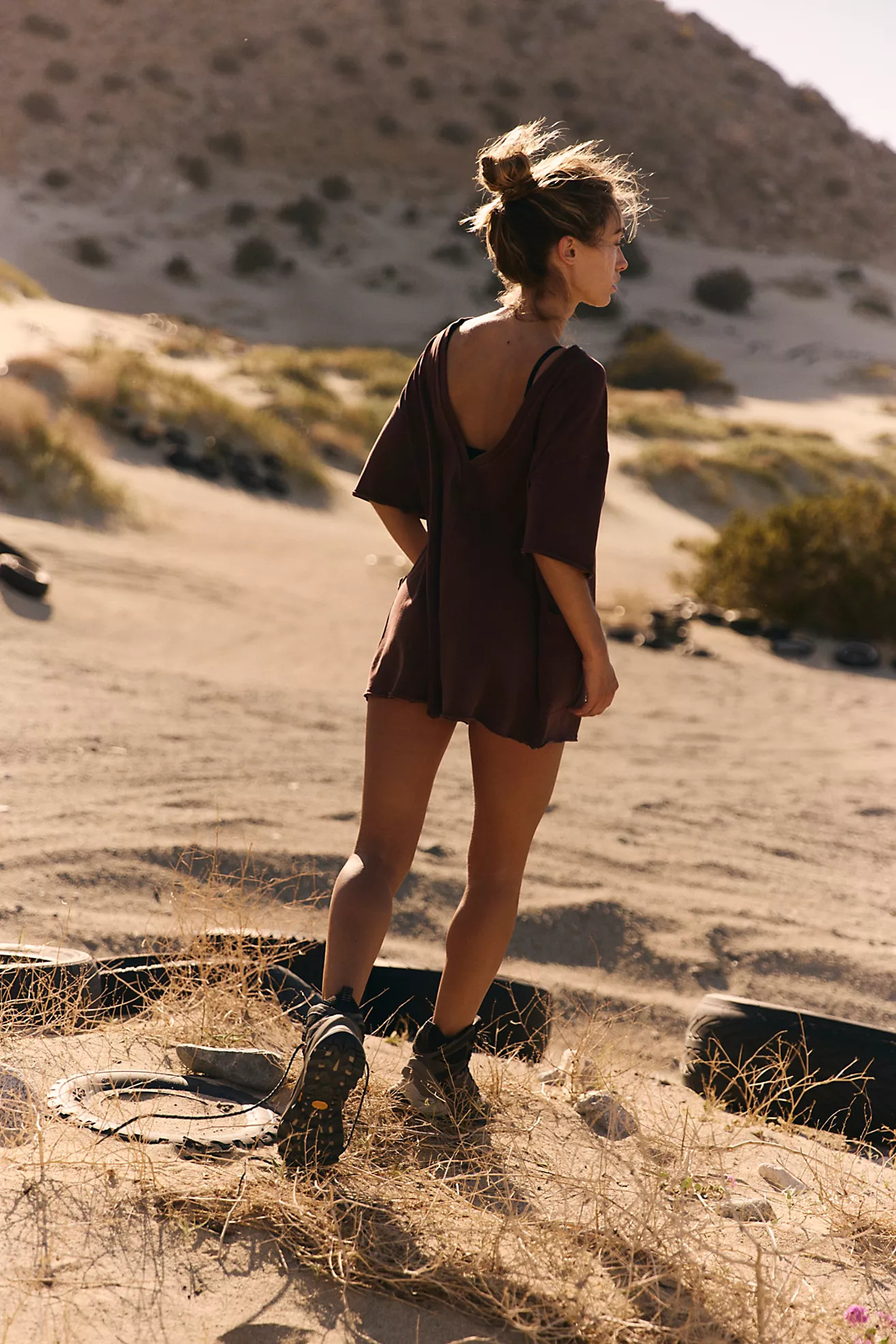 Hot Shot Tee Romper | Free People (Global - UK&FR Excluded)